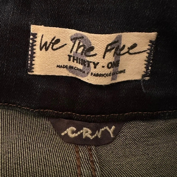 WE THE FREE People CURVY Anthropologie 31 High Rise Lace Up Fly Stretch Corset - Picture 4 of 10